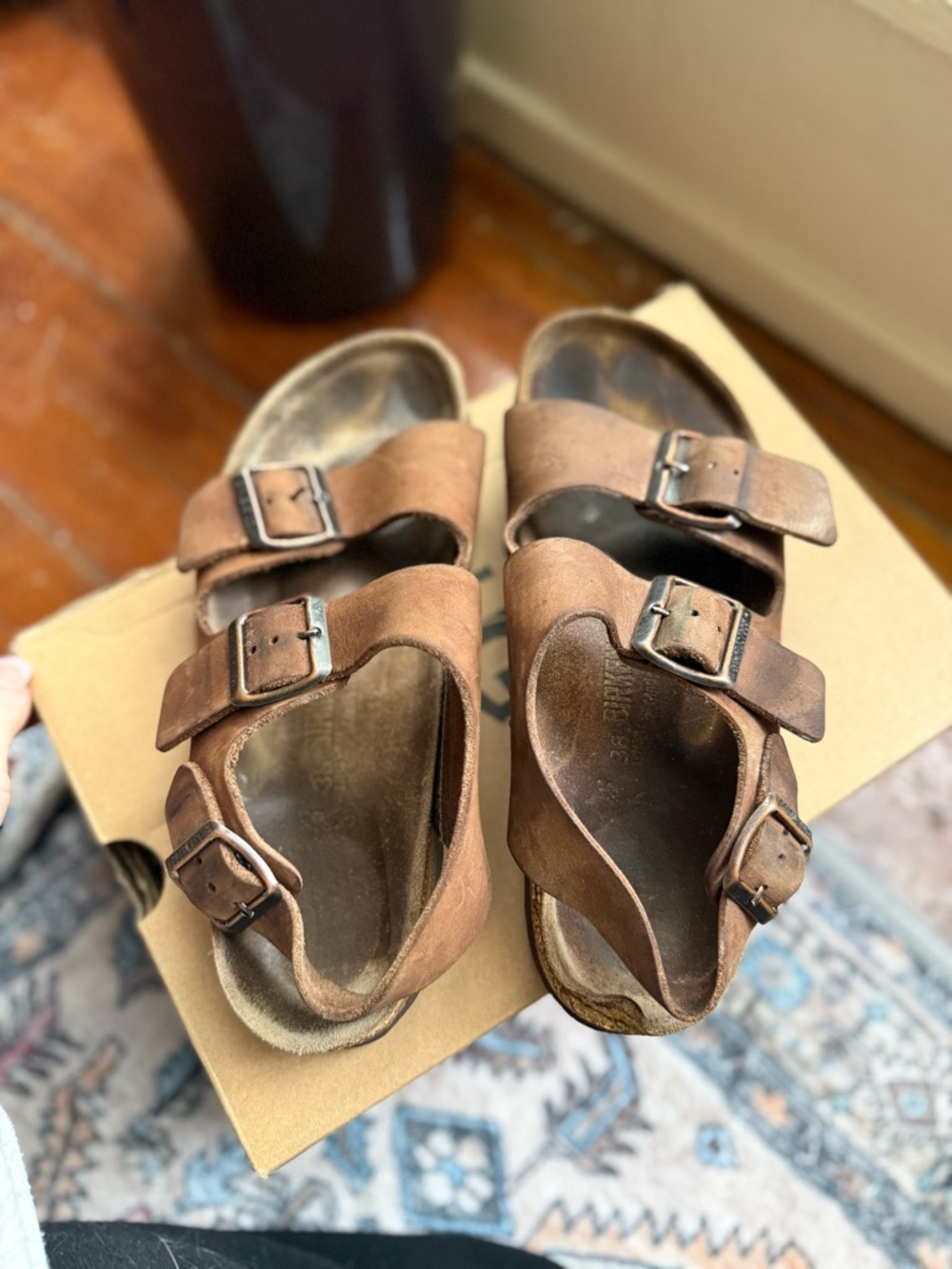 Birkenstocks 38 women’s 7 mens 5 fair condition - Picture 5 of 9
